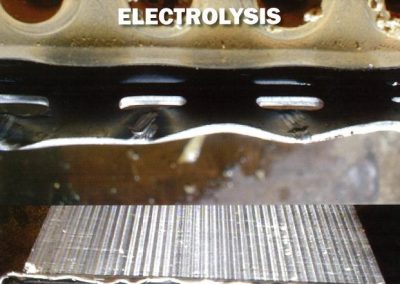 Electrolysis damaged radiator